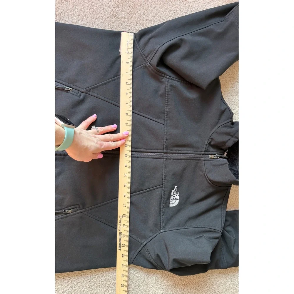 NORTH FACE Men's Jacket Apex Chromium Thermal Full Zip Windwall Black Large
